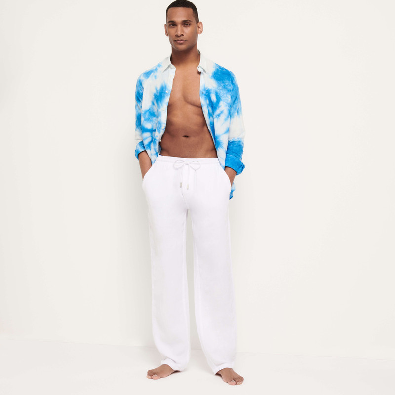 Vilebrequin Men Linen Pants Solid outlook