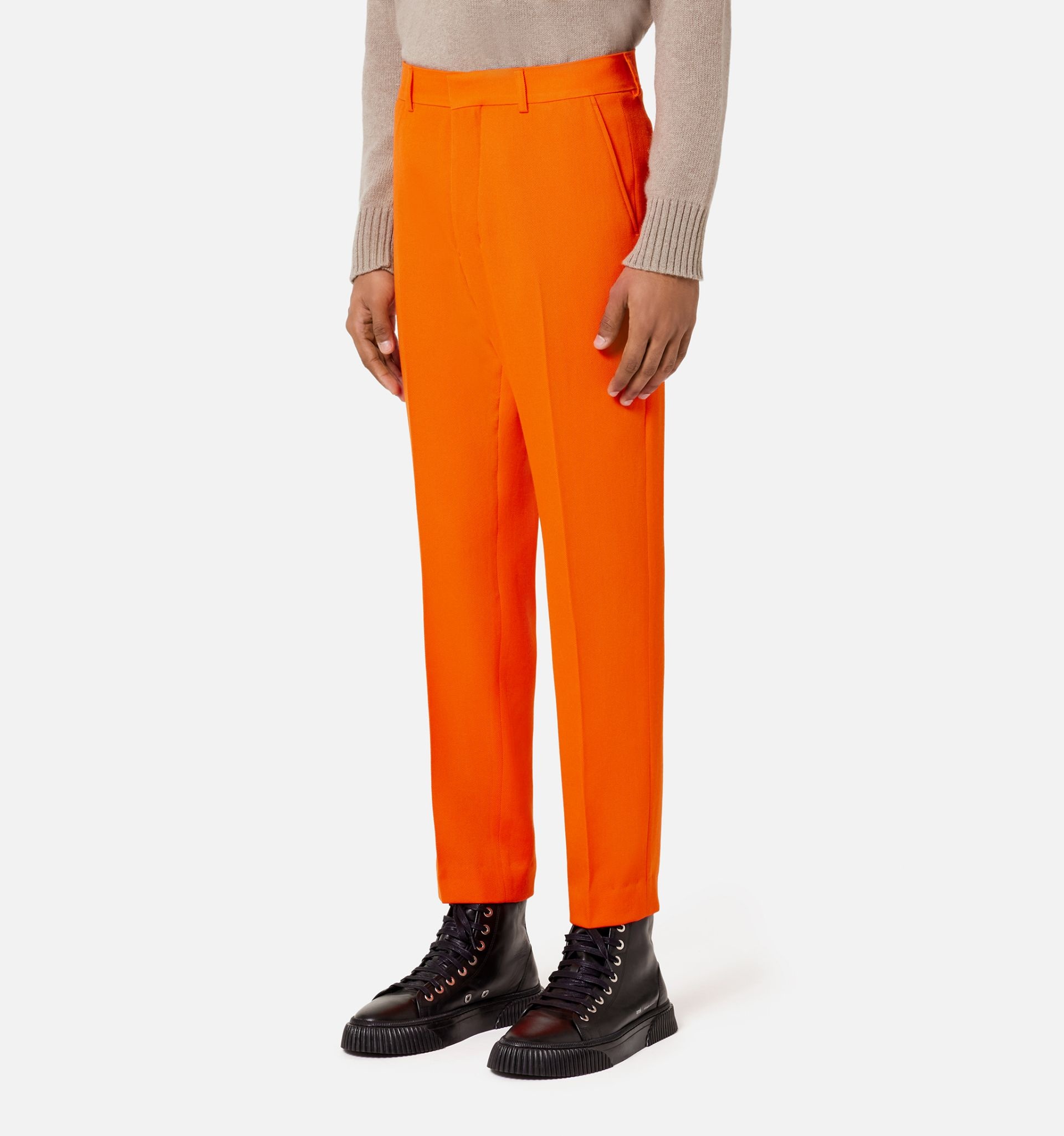 Cigarette Fit Trousers - 3