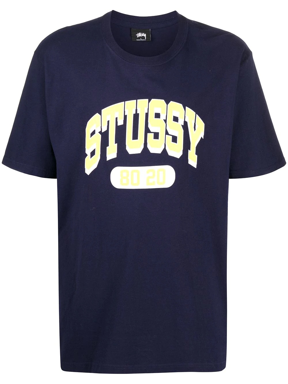 varsity logo print T-shirt - 1