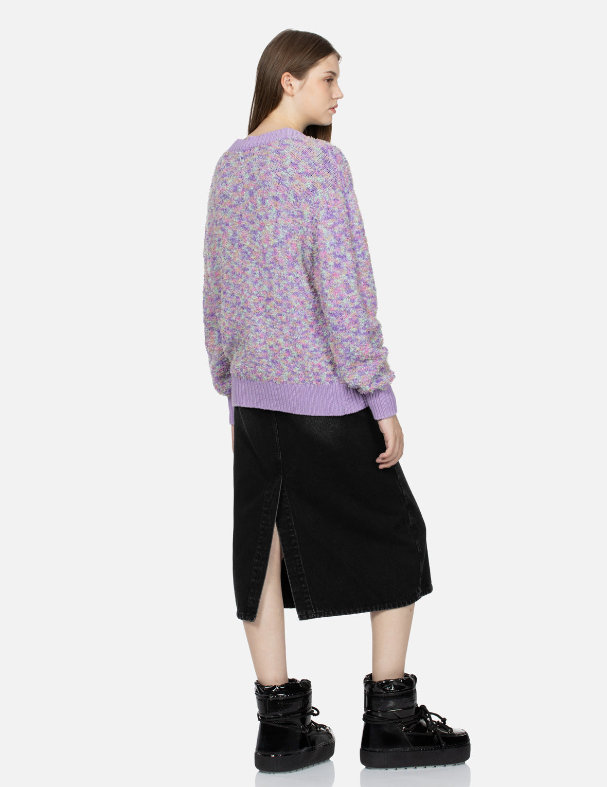 SEAGULL EMBROIDERY MULTI-COLOR CROPPED CARDIGAN - 4