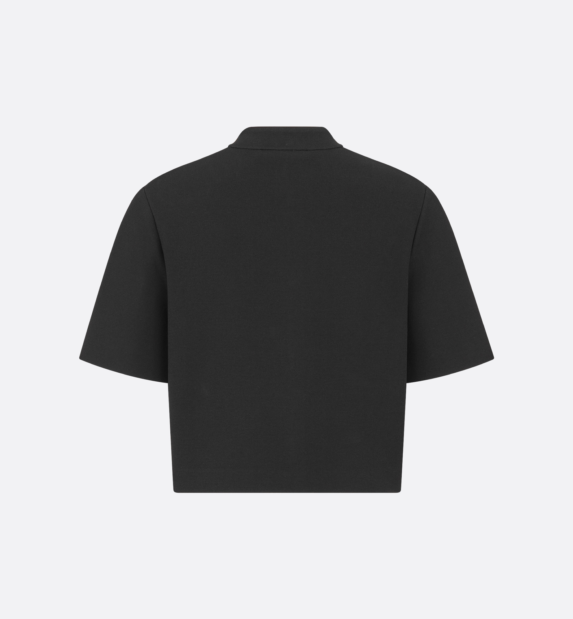 Cropped Jacket with Officer Collar - 2