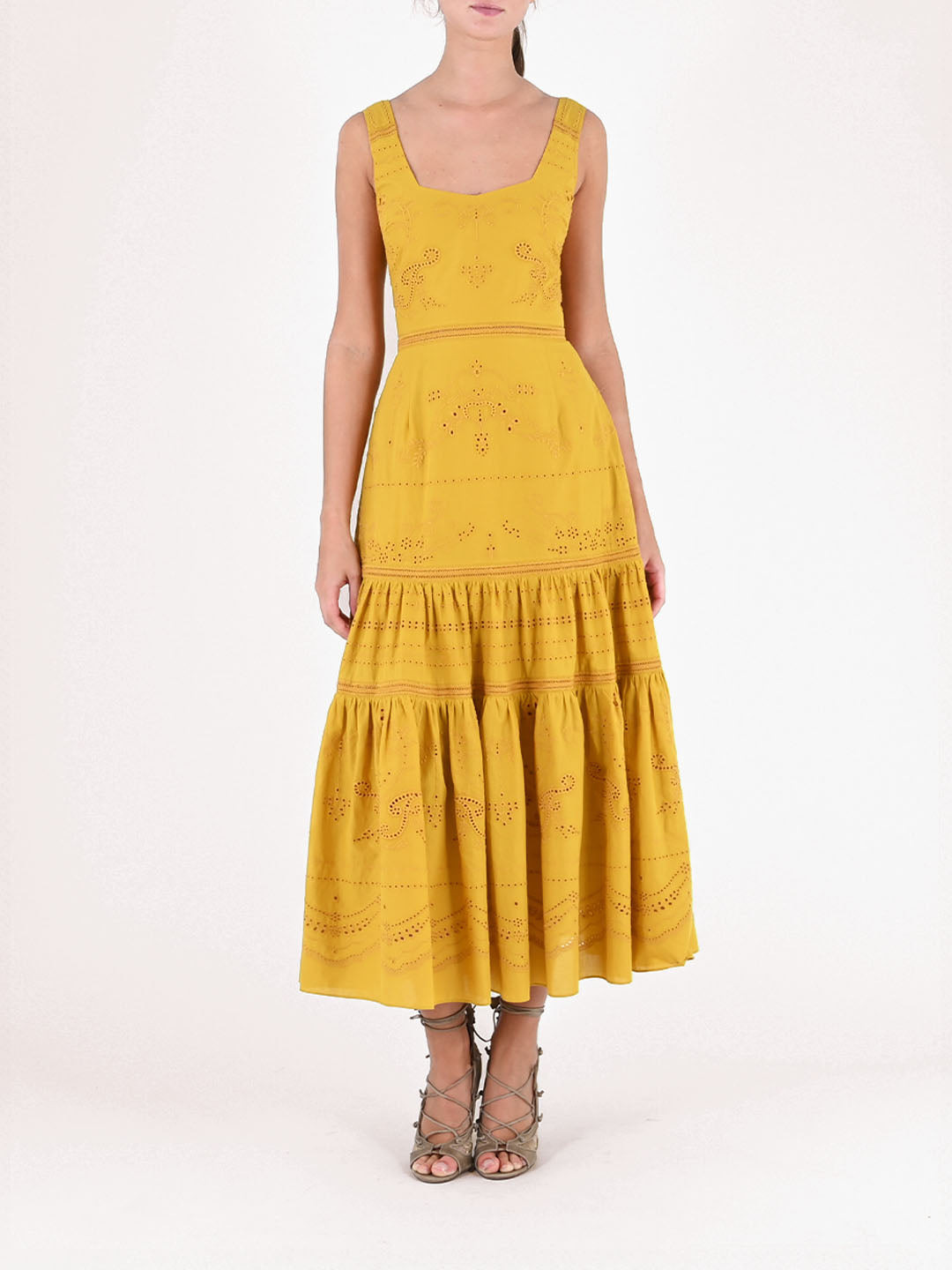 VOILE TIERED MAXI DRESS - 1