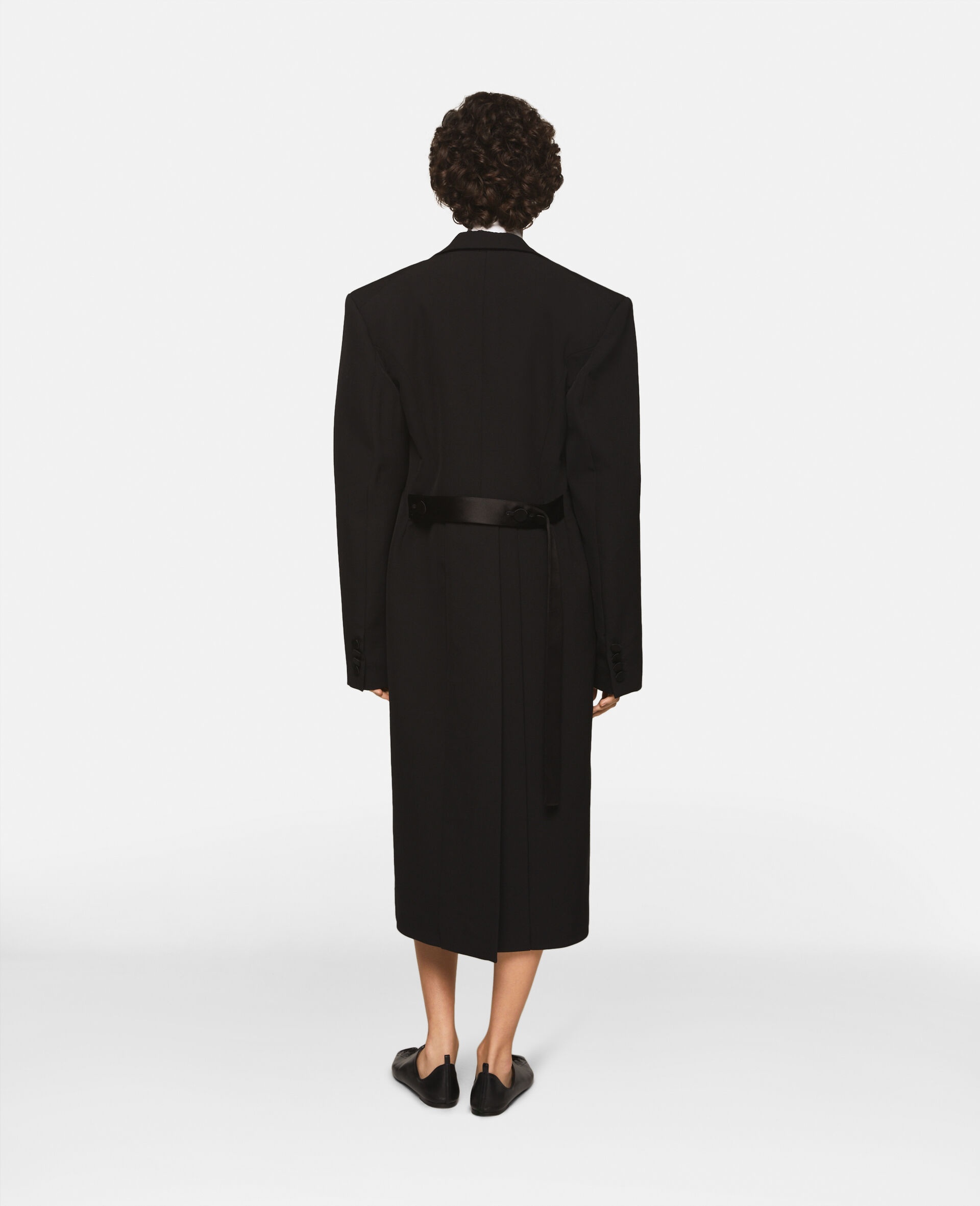 Peak Lapels Wool Coat - 4