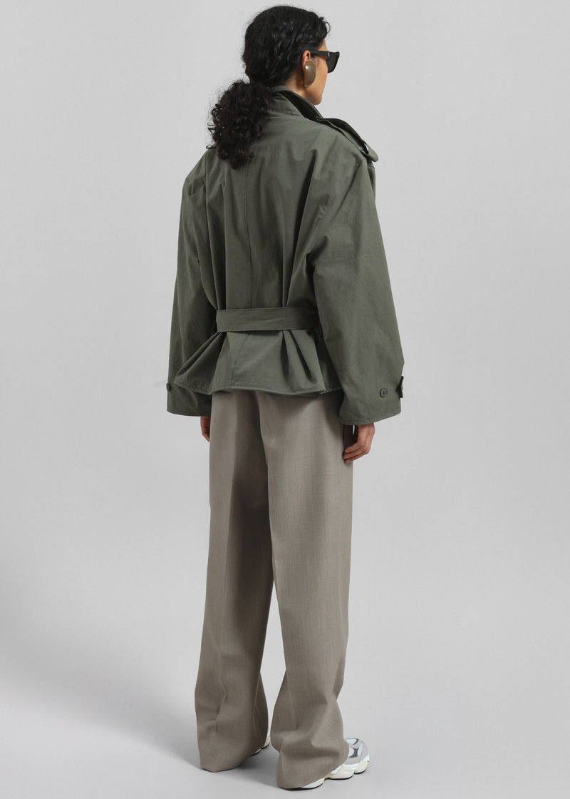 Hedley Wired Short Trench - Olive 12