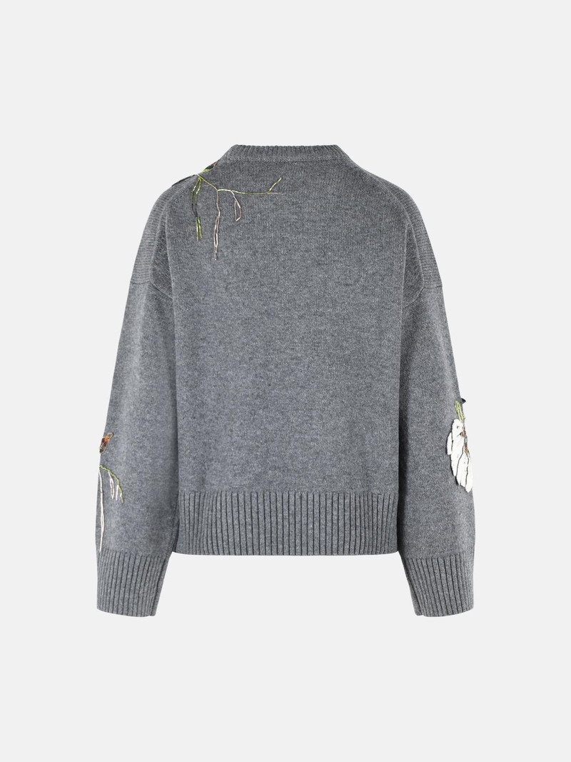 SIMKHAI 'DAWNA' GREY WOOL AND CASHMERE SWEATER outlook