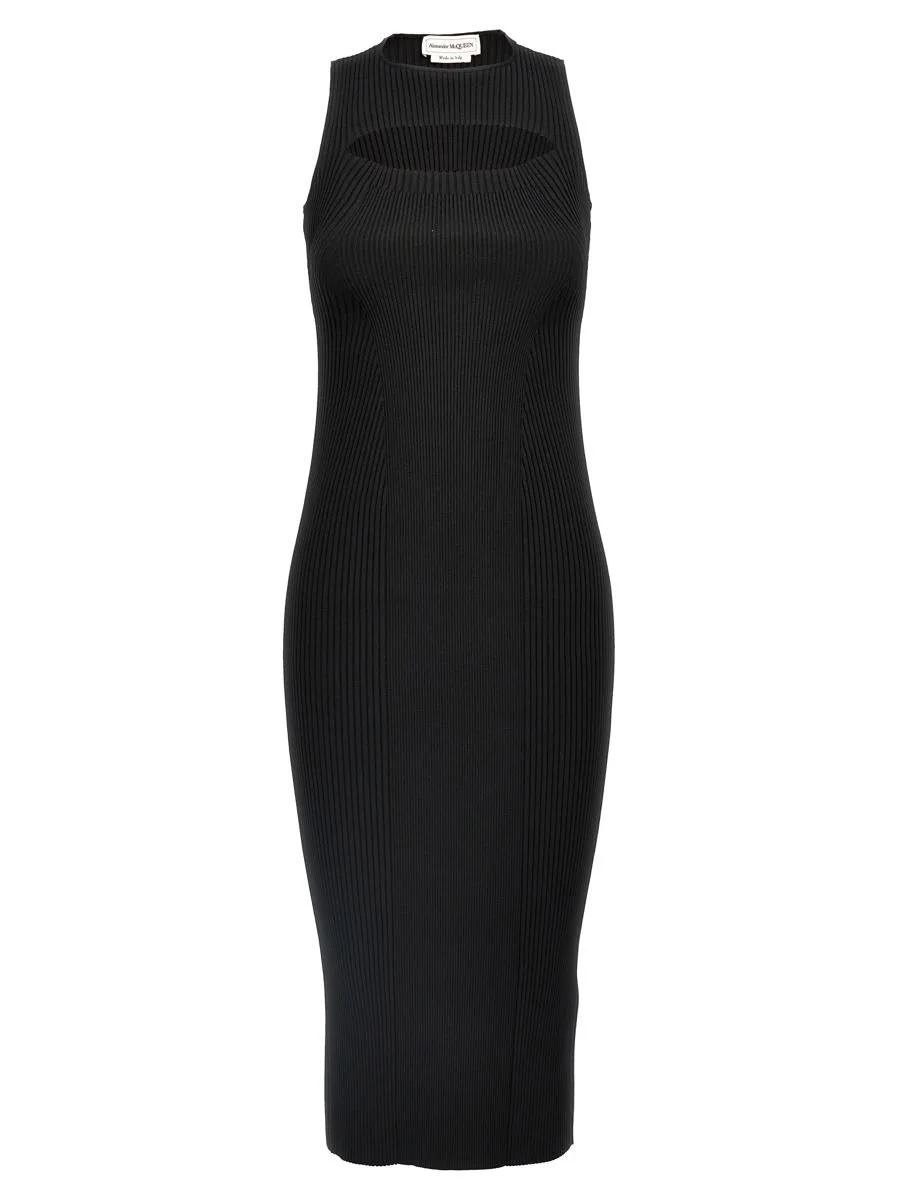 Alexander McQueen Ribbed Knit Dress - 1