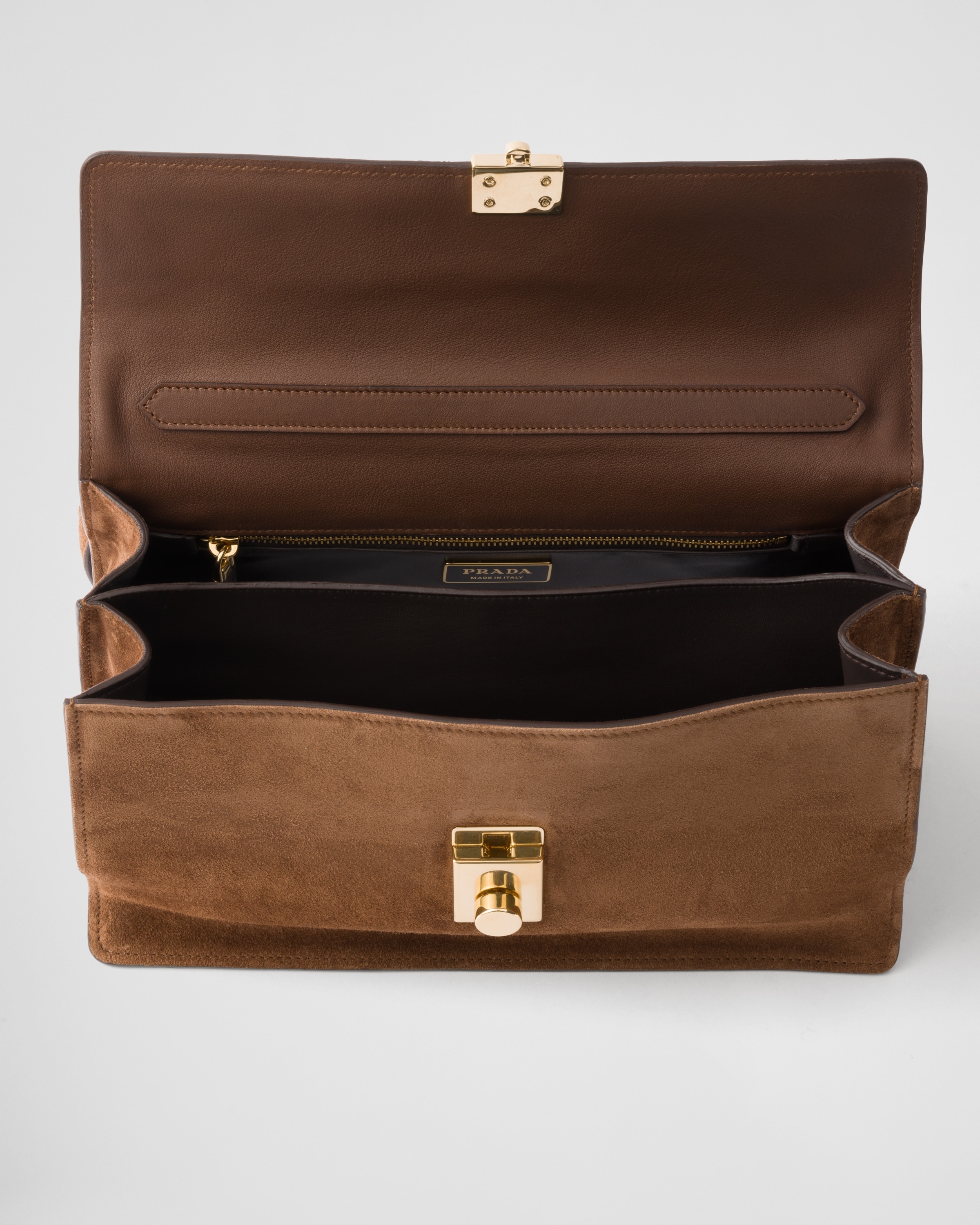 Medium suede shoulder bag - 5