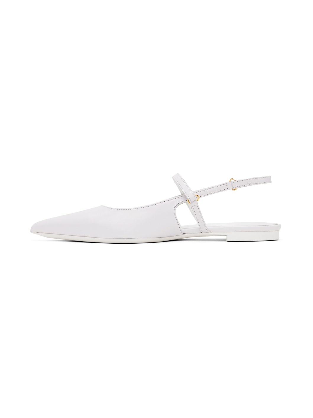 SSENSE Exclusive White Jess Ballerina Flats - 3