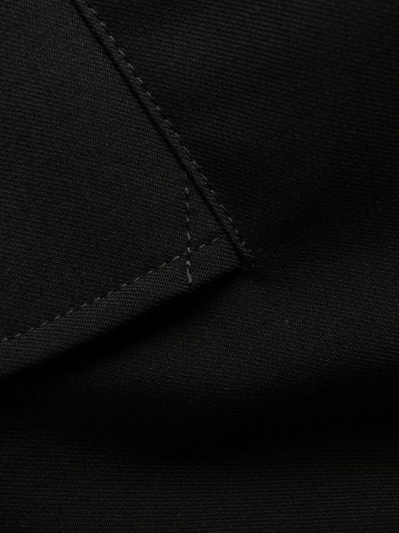 eyelet-embellished rain coat - 7
