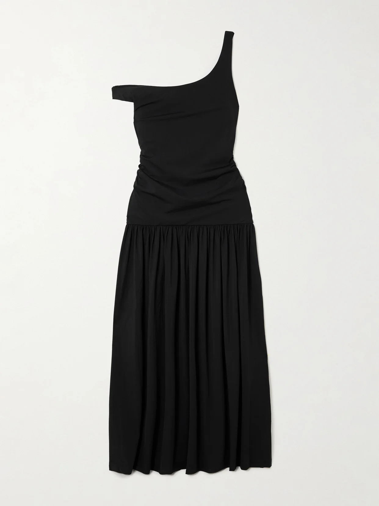 Off-the-shoulder Ruched Gathered Stretch-jersey Maxi Dress - 1