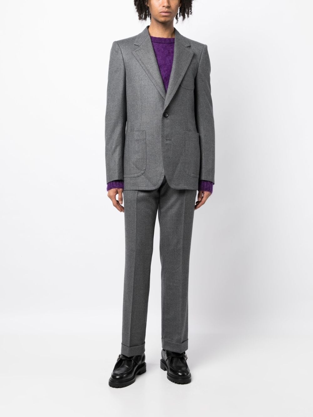 tailored cuffed trousers - 4