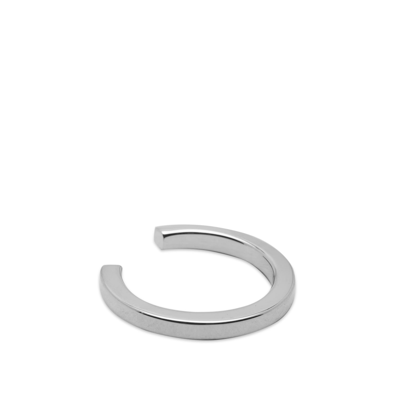 MM6 Maison Margiela Slim Text Logo Ring - 4
