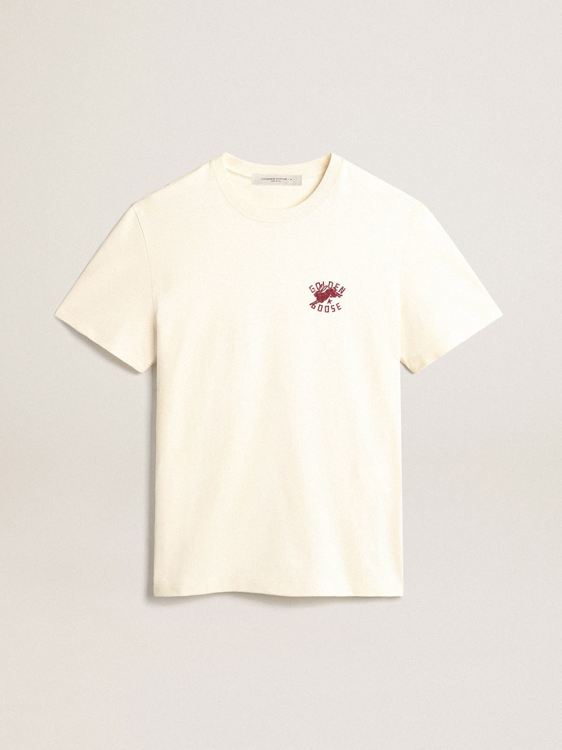 Men’s heritage white T-shirt with CNY logo 1