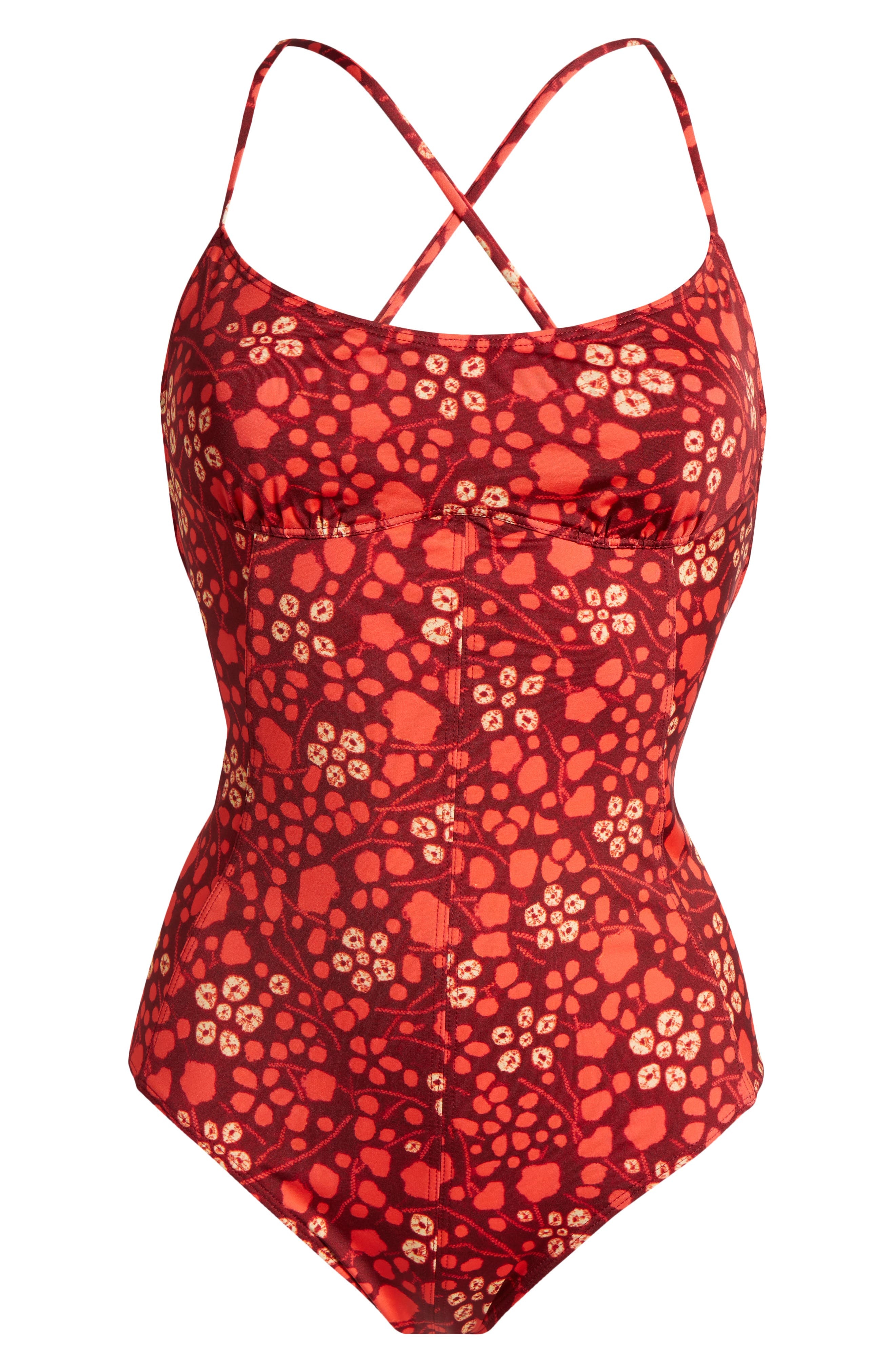 Ulla Johnson Positano One-Piece Swimsuit in Coral at Nordstrom - 6