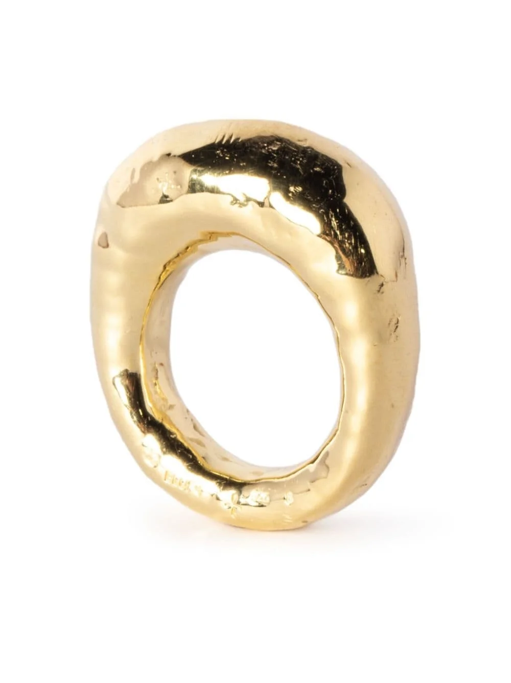 Mountain hammered-effect ring - 1
