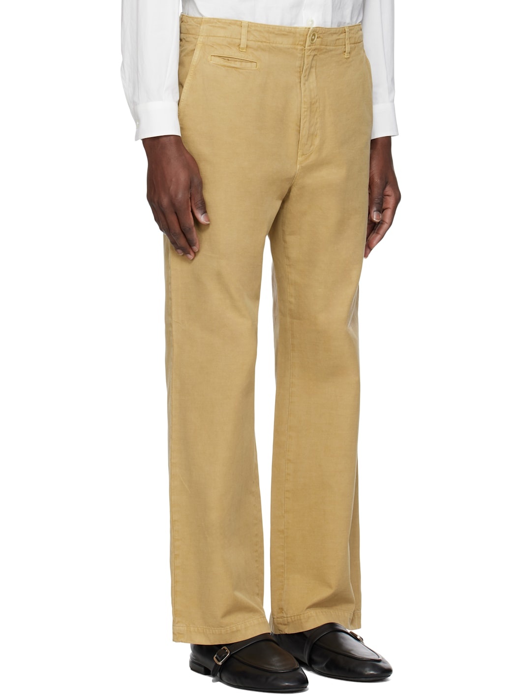 Beige Finx Gabardine Trousers - 2