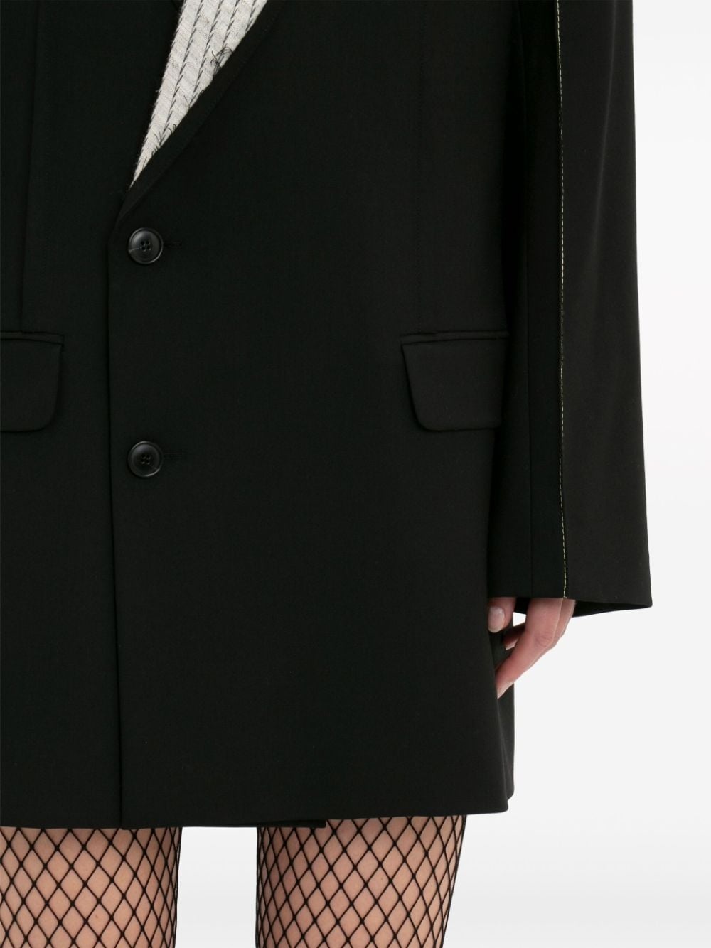 double-breasted tailored minidress - 6