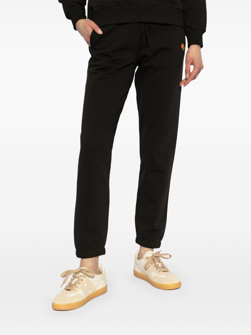 logo cotton track pants - 2