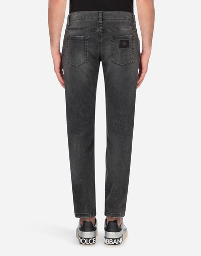 Dolce & Gabbana Gray wash skinny stretch jeans outlook