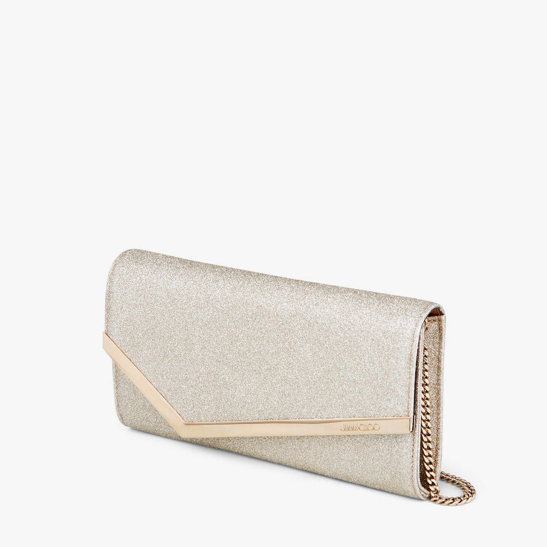 Emmie
Platinum Ice Dusty Glitter Clutch Bag - 2