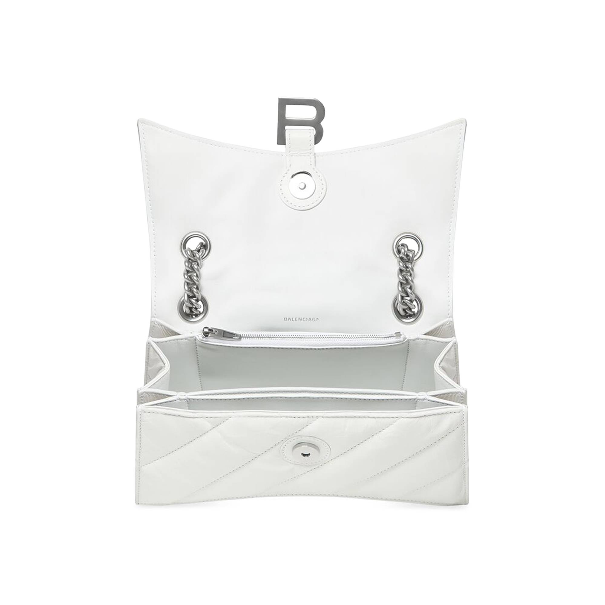 Balenciaga Small Crush Chain Bag 'Optic White' - 3