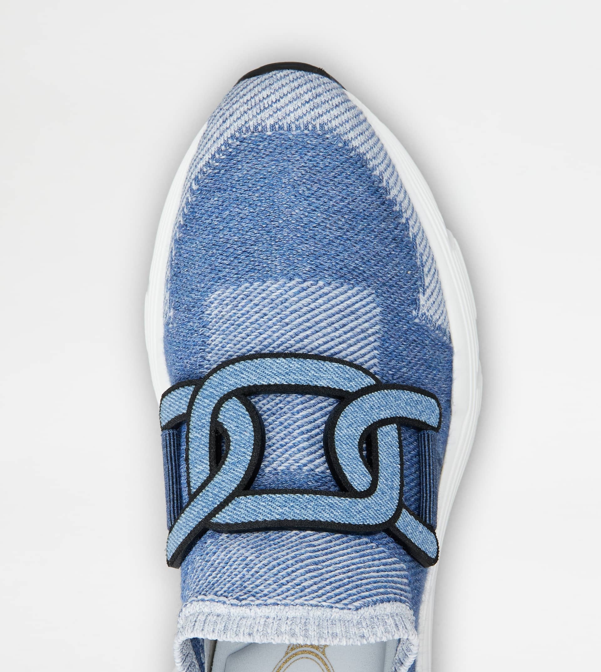 SLIP-ON SNEAKERS IN DENIM - LIGHT BLUE - 4