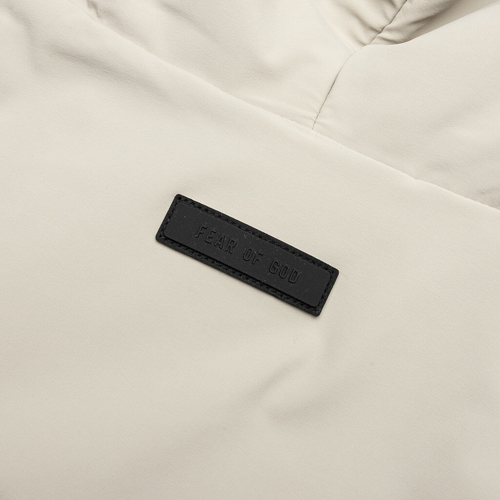 NYLON FLEECE HOODED SWEATER - SEAL - 4