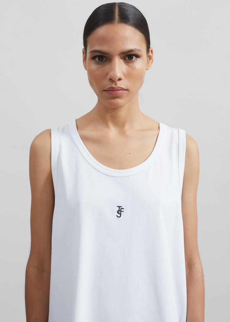Rexy Embroidered Tank Top - White 5