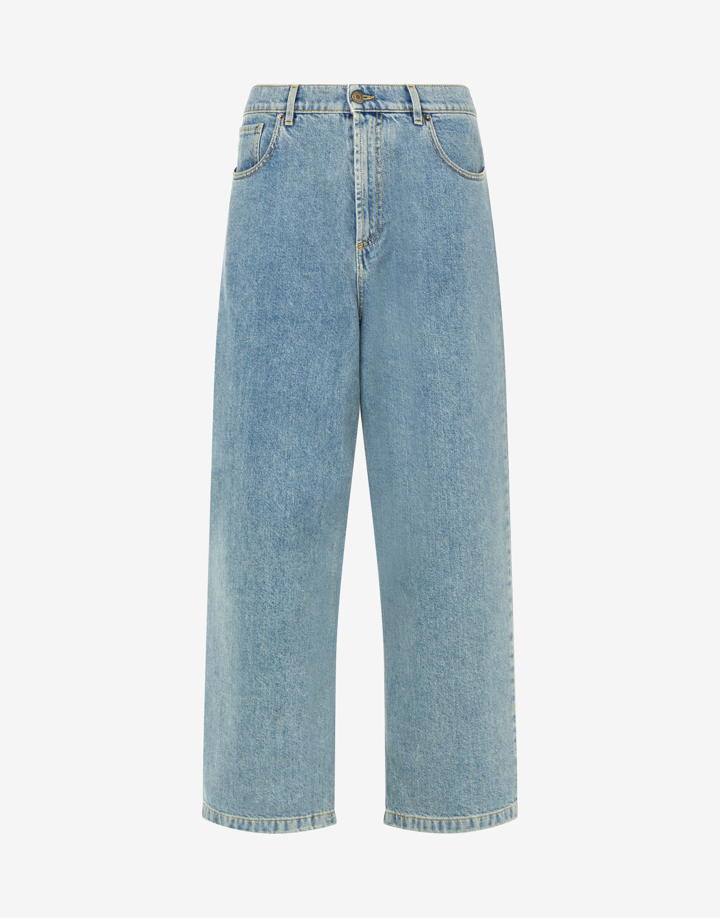 BLUE DENIM TROUSERS - 1