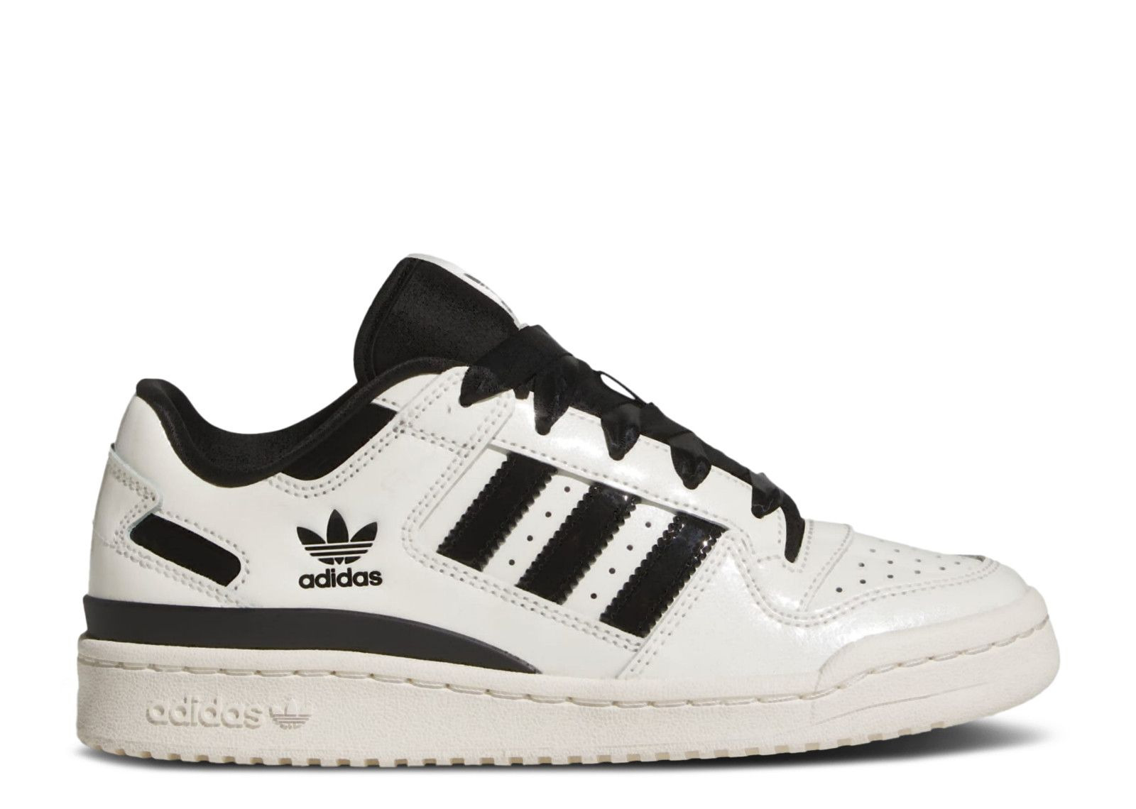 WMNS FORUM LOW CL 'OFF WHITE BLACK PATENT' - 1