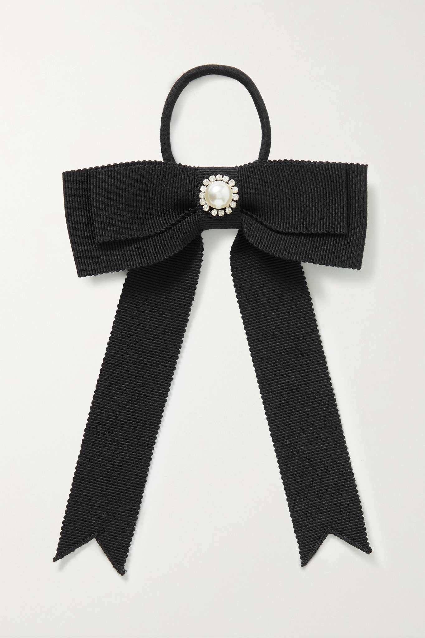 Embellished grosgrain hair tie - 1