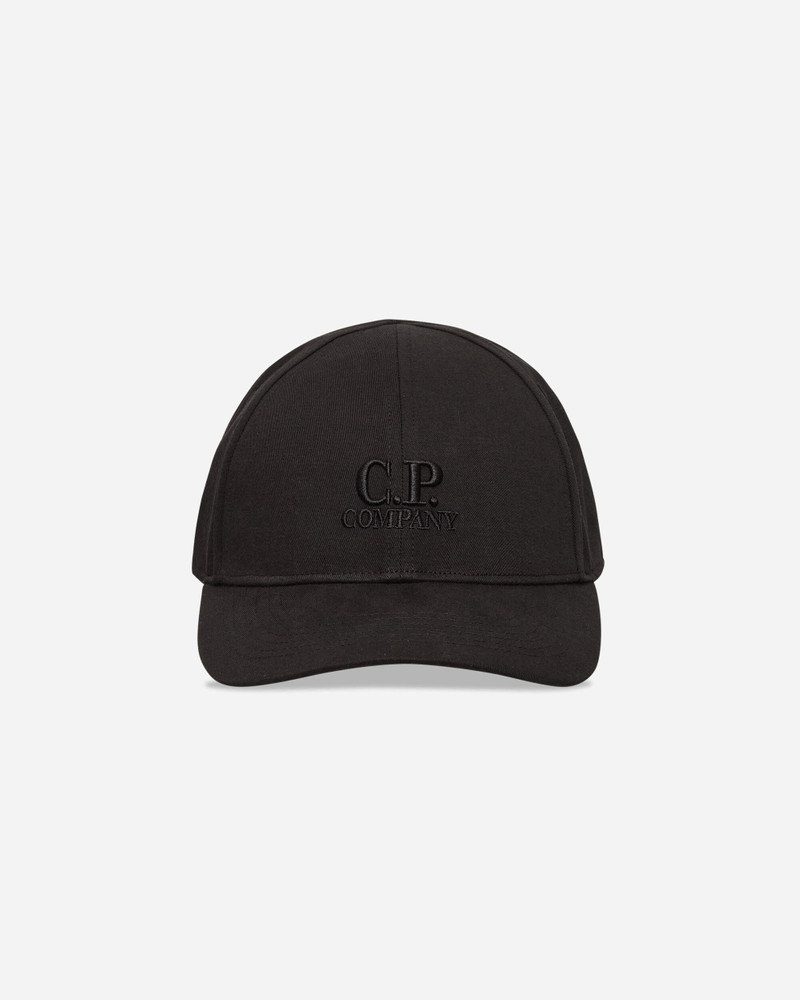 C.P. Company Gabardine Logo Cap Black outlook
