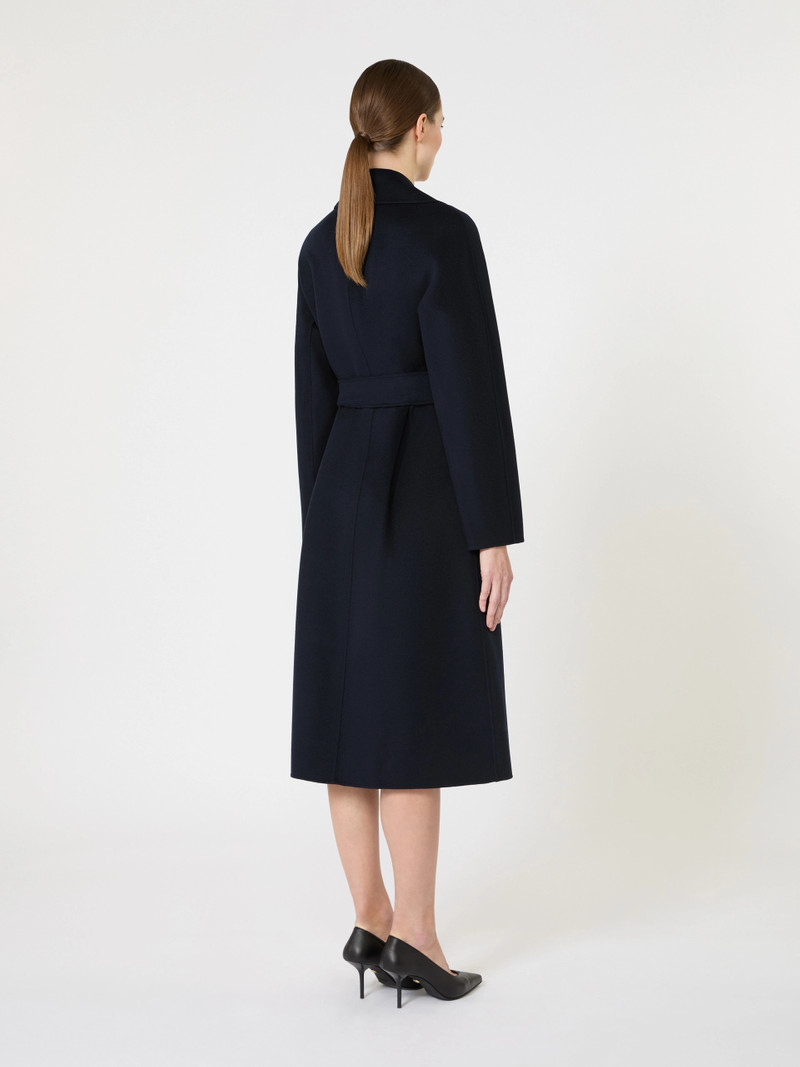 CLES Long wool, cashmere and silk coat - NAVY 4