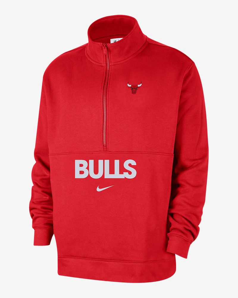 Chicago Bulls Club Courtside Men's Nike NBA 1/2-Zip Top 1