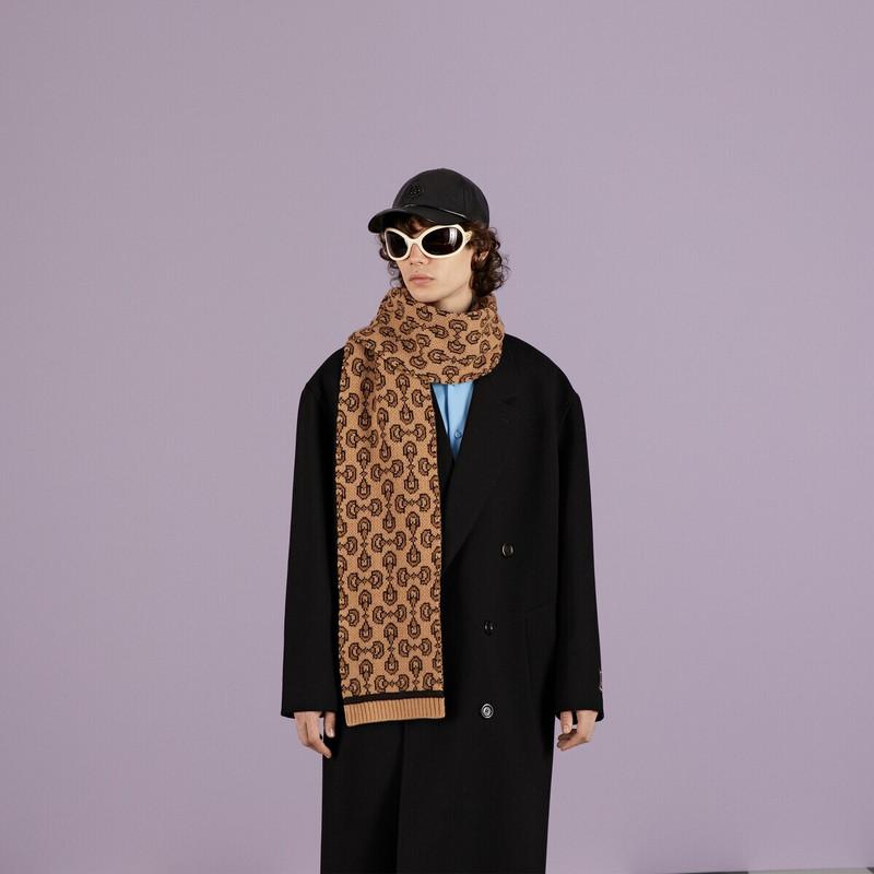 Horsebit wool scarf 3