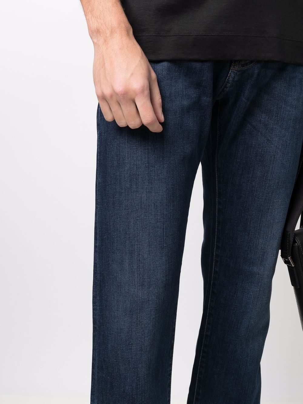 straight-leg denim jeans - 5