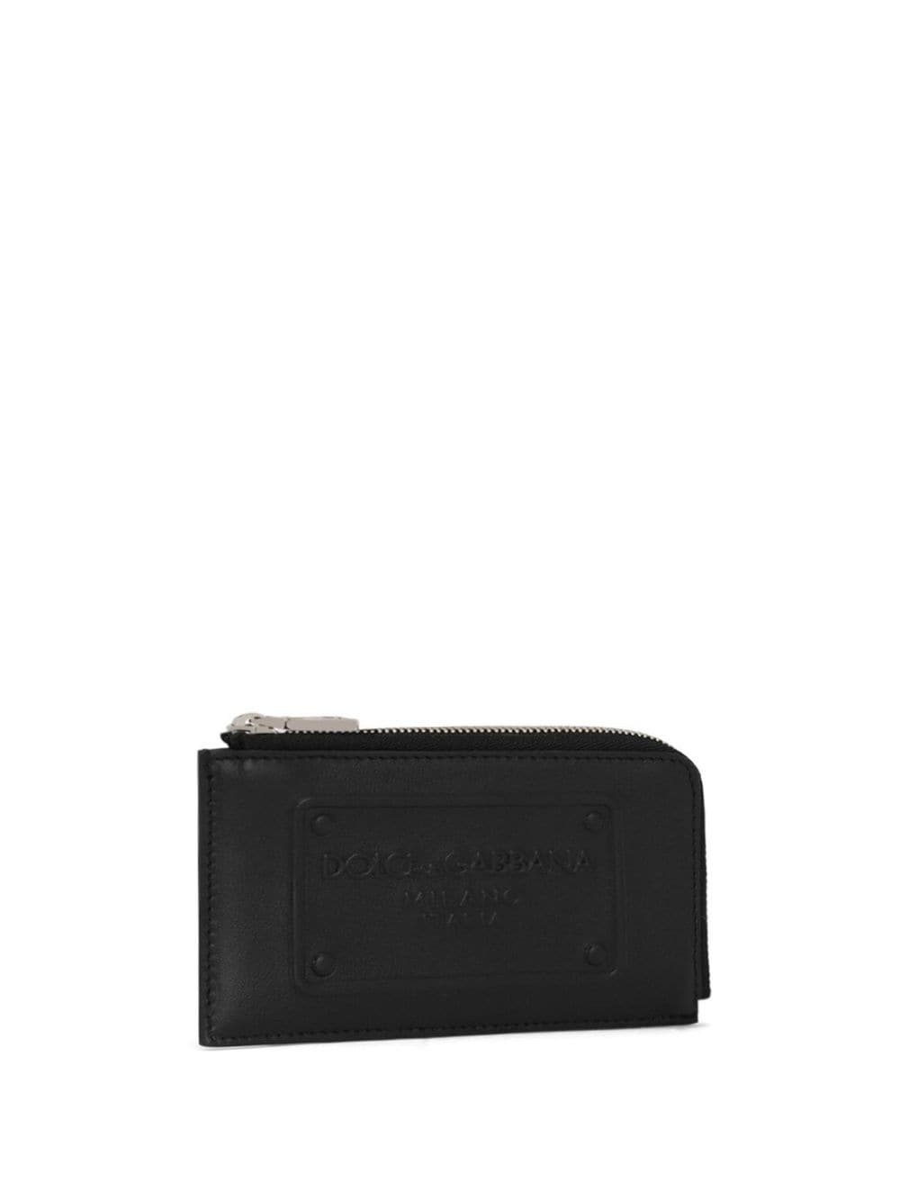 logo-embossed leather wallet - 3