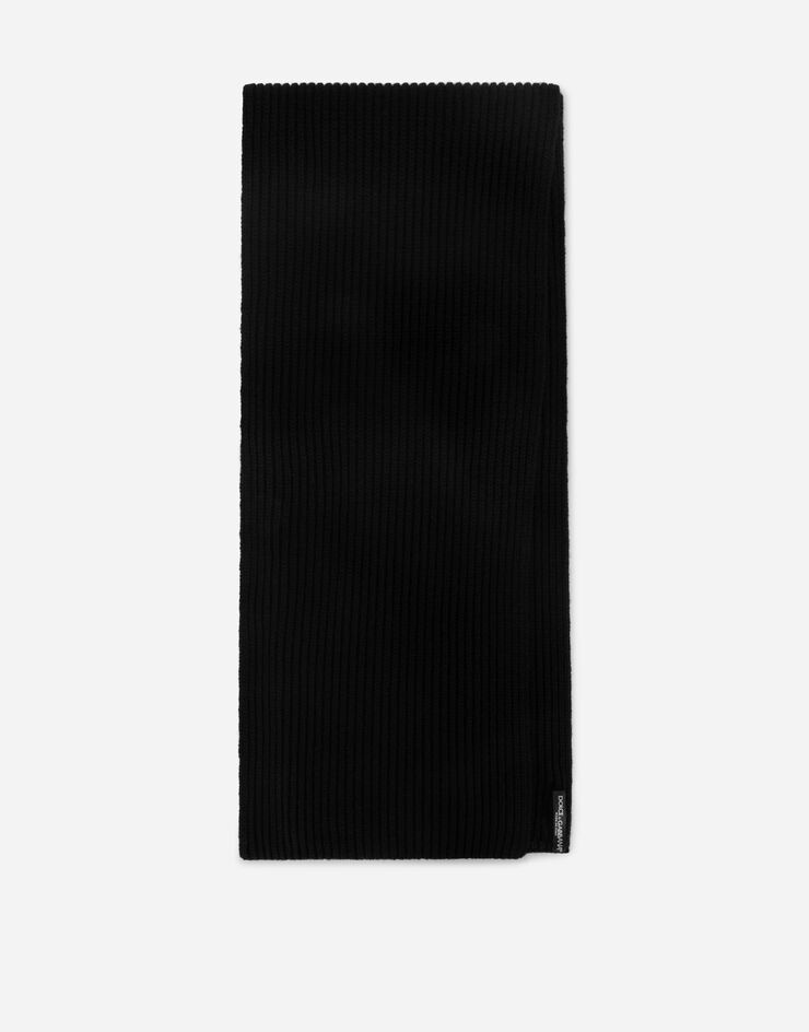 Wool scarf with DG patch - 3
