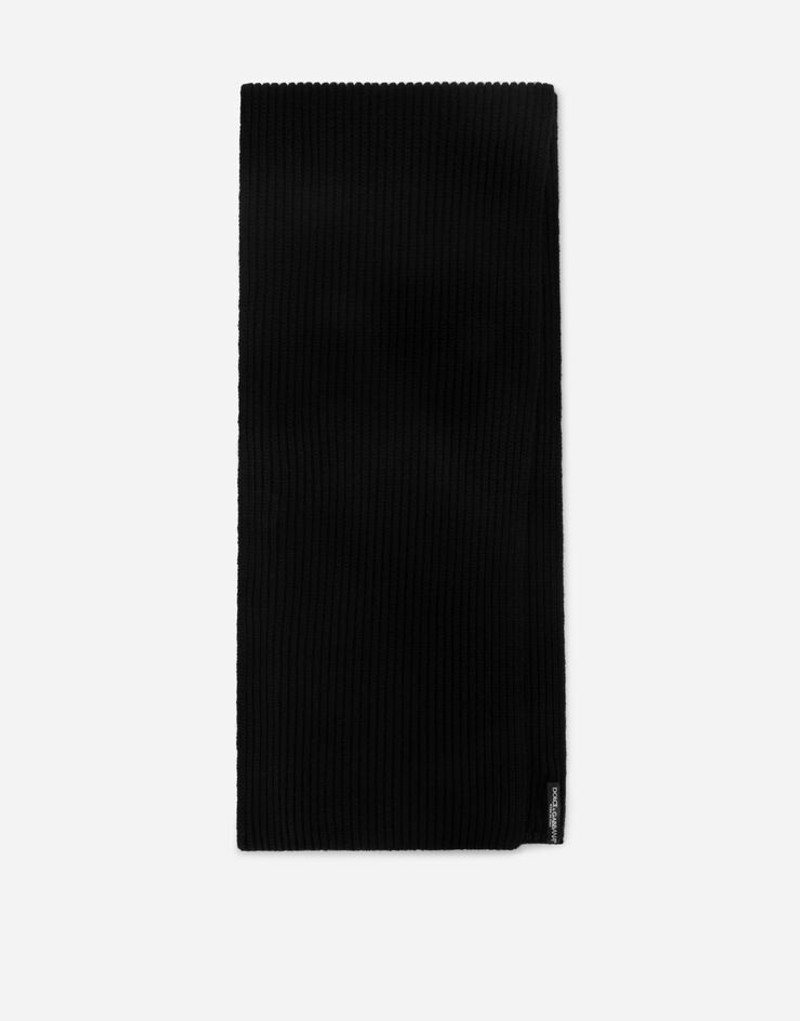 Dolce & Gabbana Wool scarf with DG patch outlook