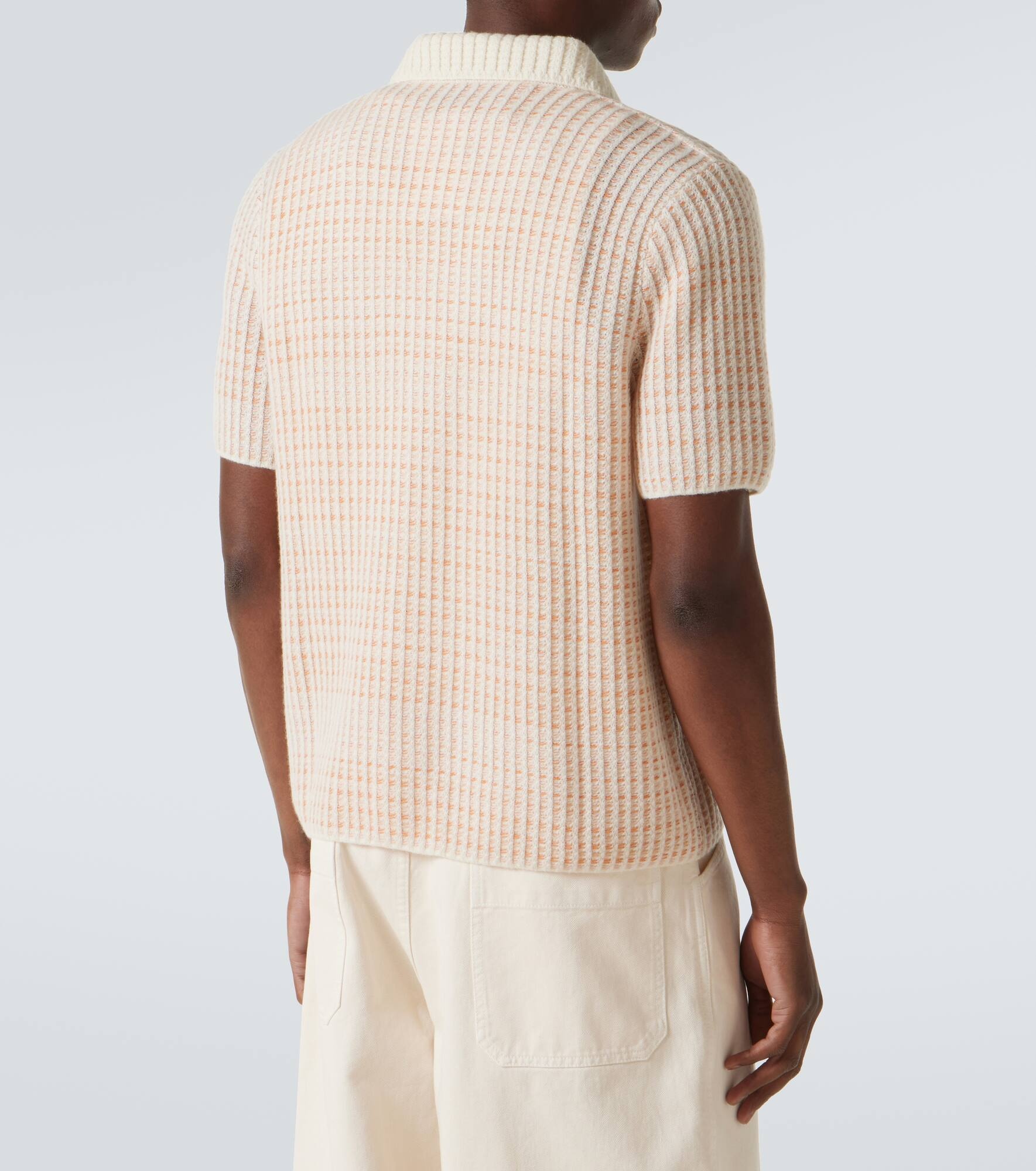 Noble knitted cashmere polo shirt - 4