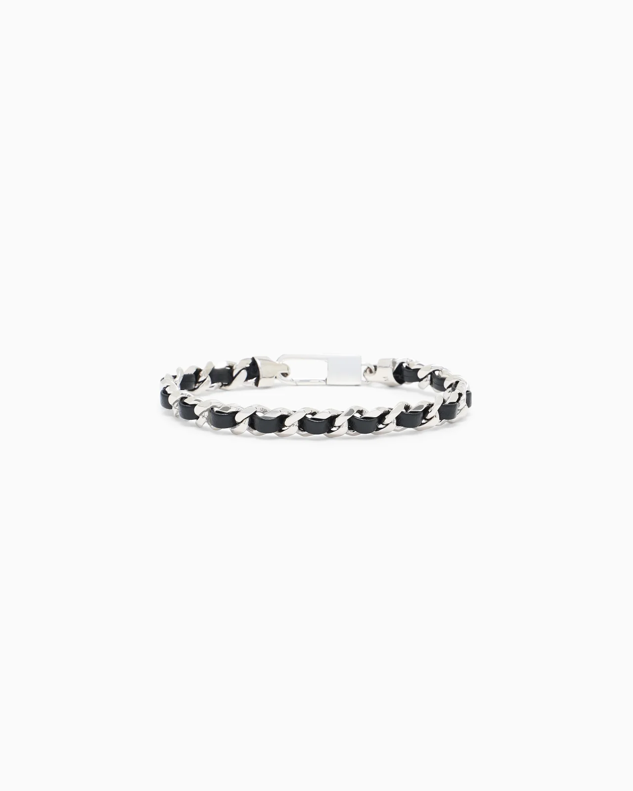 BRACELET IN SILVER AND LEATHER - 1