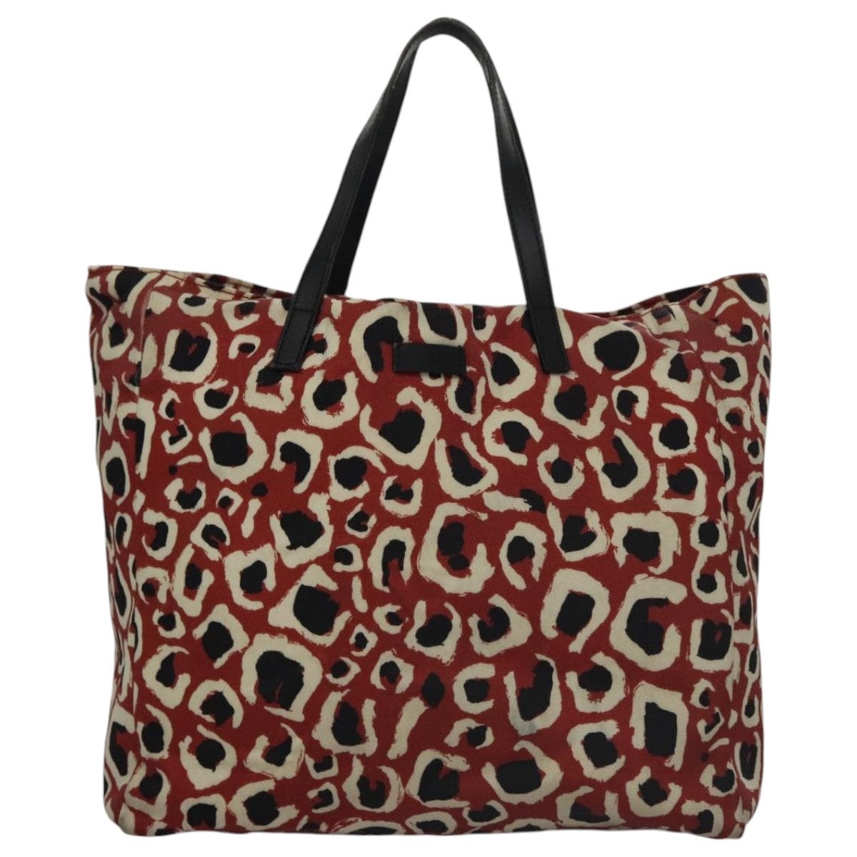 GUCCI Tote Bag Canvas White Red - 13