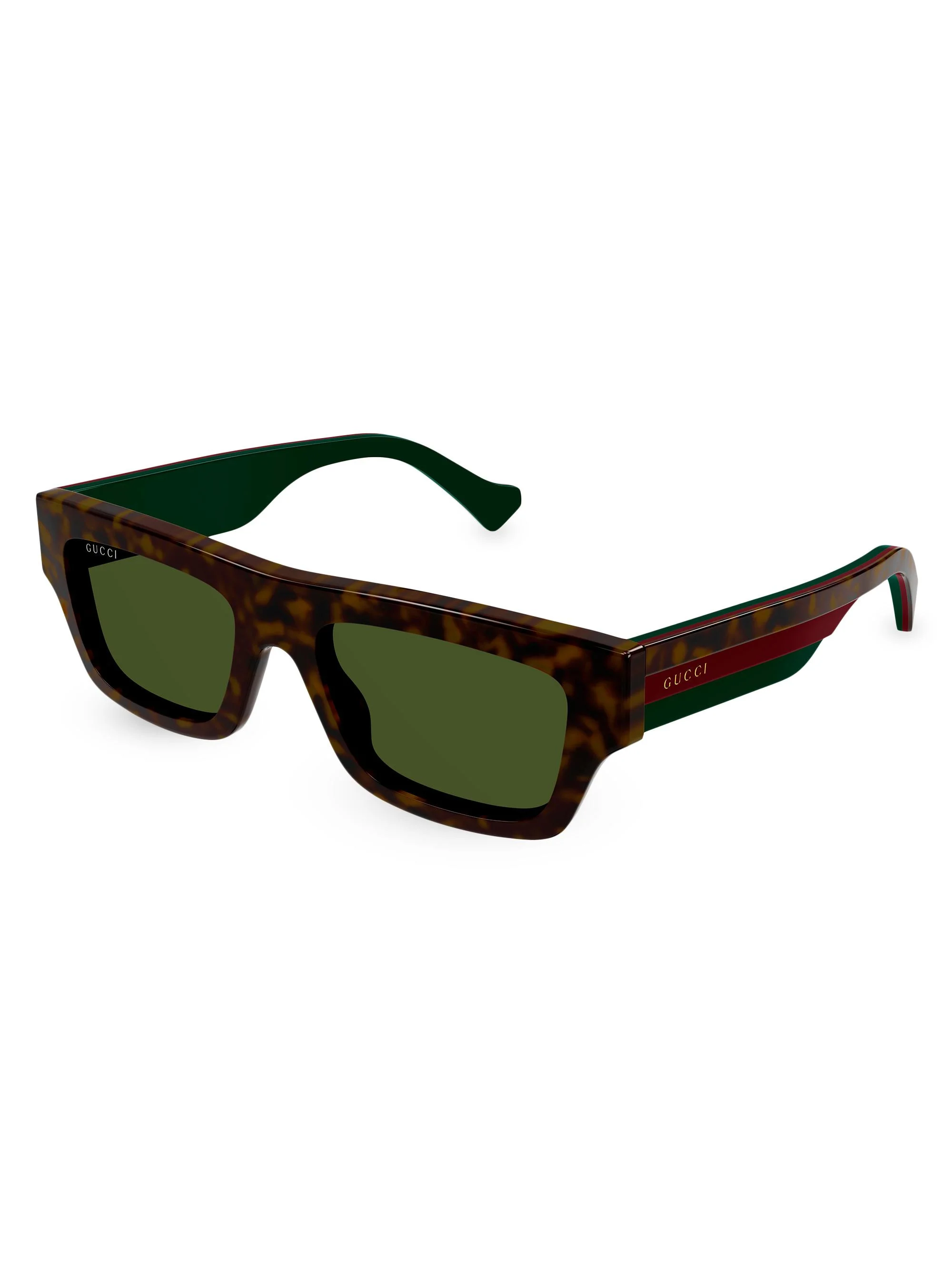Men's Web Studi 55MM Acetate Rectangular Sunglasses - Havana - 1