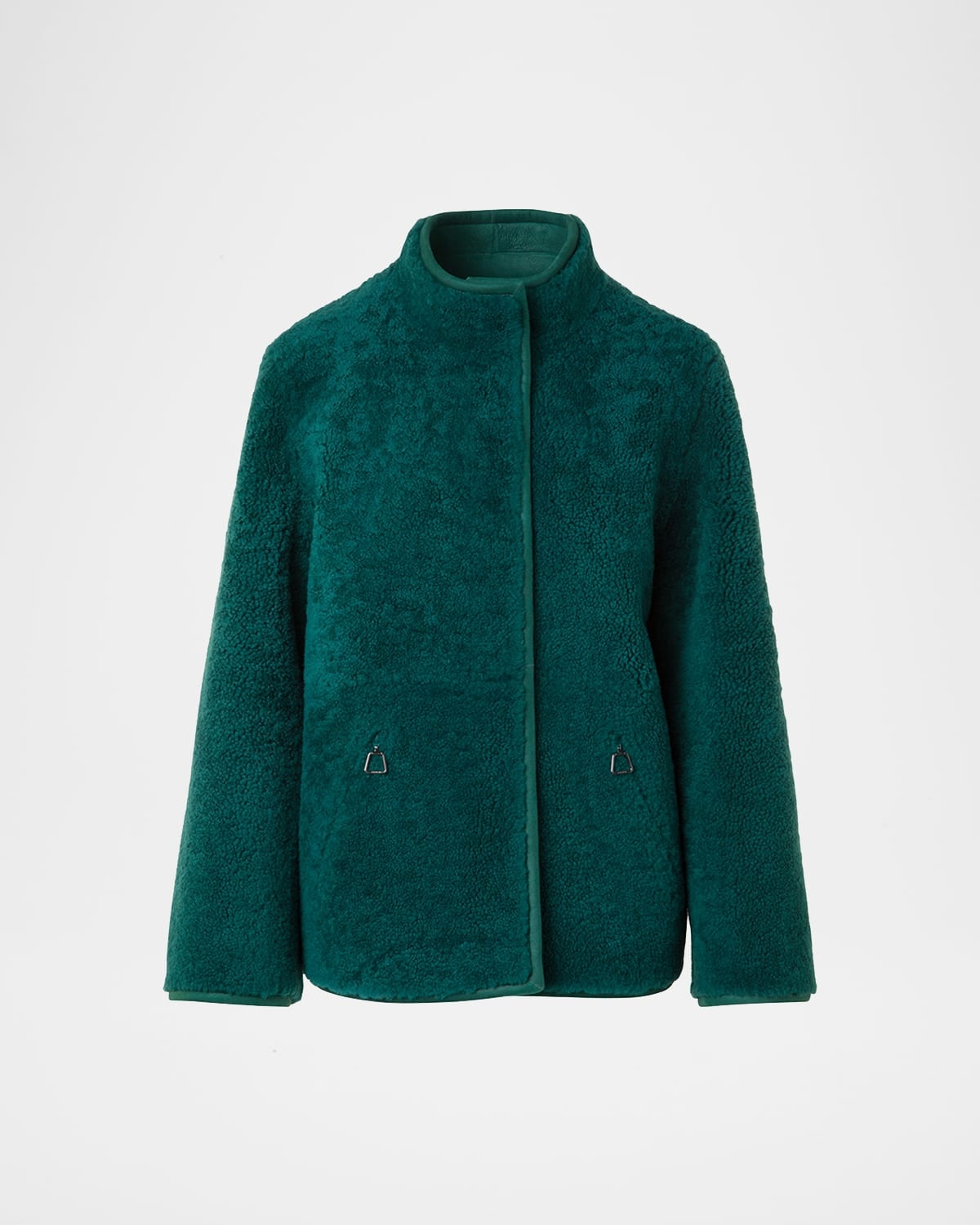 Dru Reversible Shearling and Leather Jacket - 1