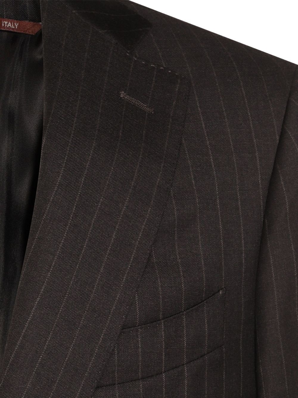 pinstripe wool suit - 4