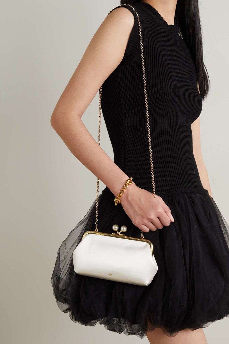 Maud recycled-satin clutch bag 6