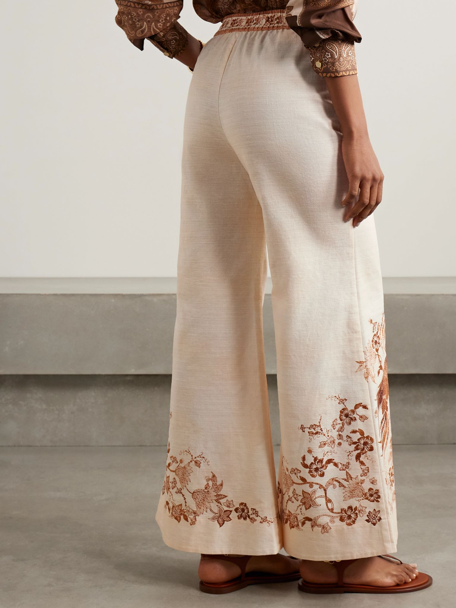Ascension printed cotton wide-leg pants Multi - 3