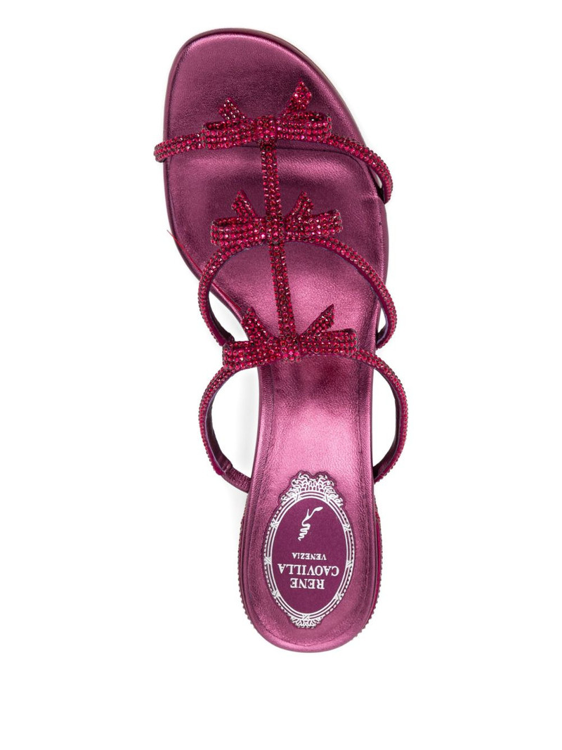 40mm crystal-embellished ribbon heeled sandals 4
