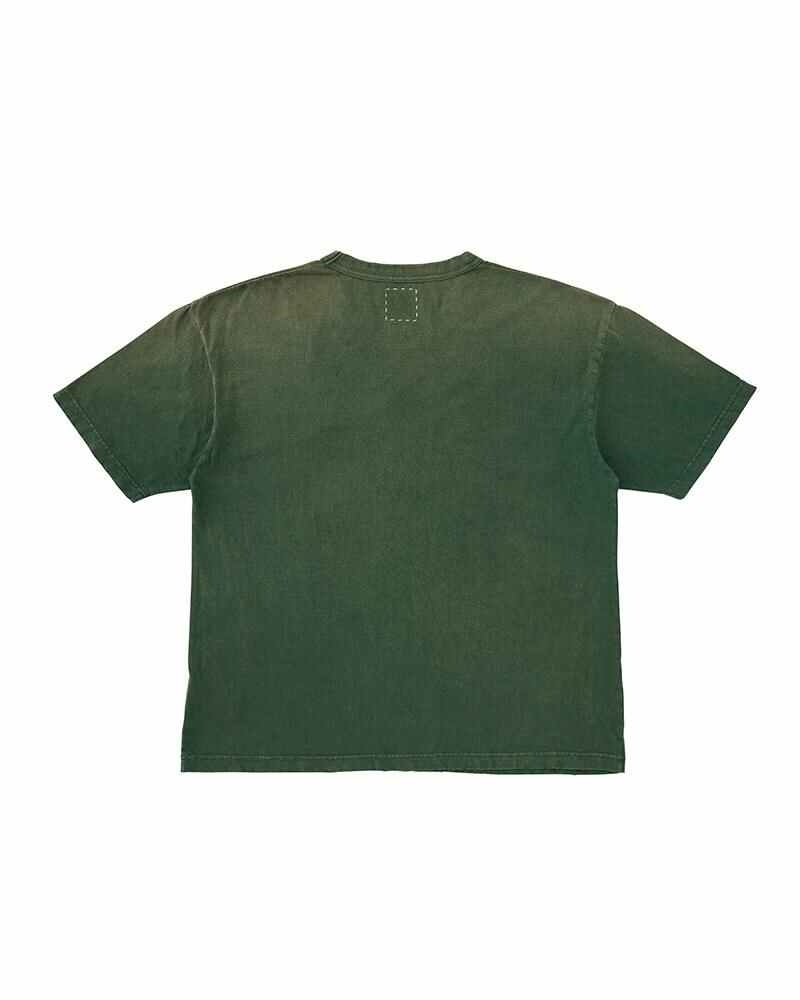 visvim JUMBO TEE S/S CRASH VISVIM GREEN | REVERSIBLE