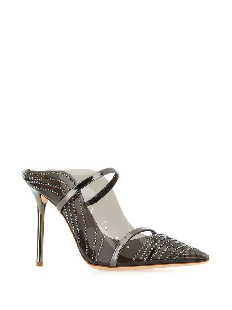 MALONE SOULIERS 100mm Maureen embellished leather mules outlook
